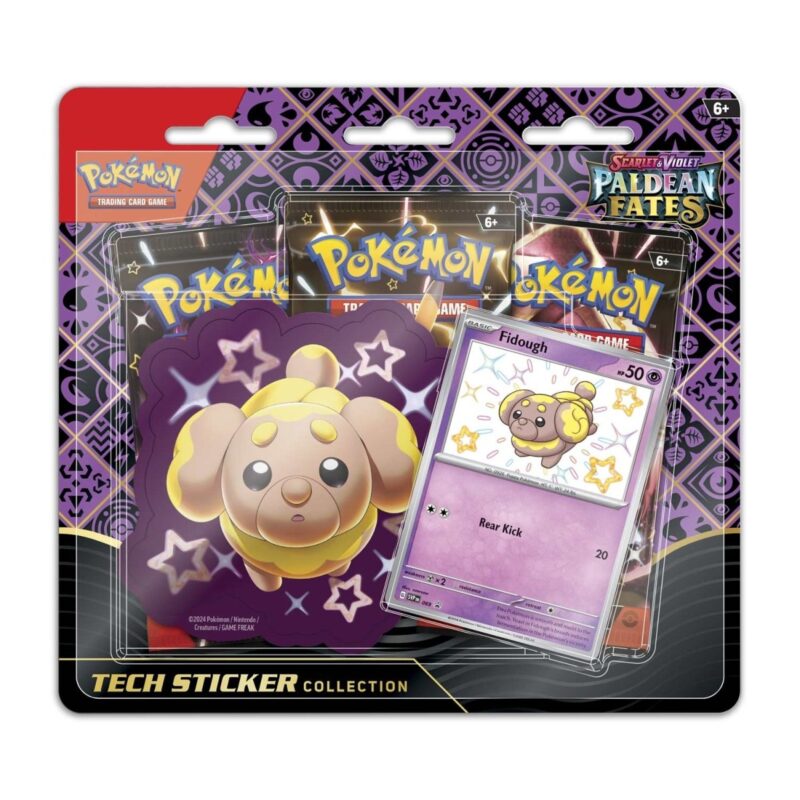 Pokemon TCG: Scarlet & Violet Paldean Fates Tech Sticker Collection (Fidough)