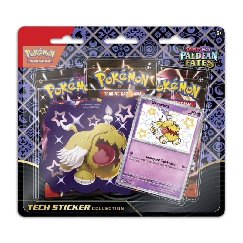 Pokemon TCG: Scarlet & Violet Paldean Fates Tech Sticker Collection (Greavard)