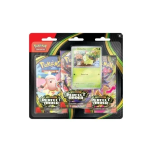 Pokémon Mega Evolution Perfect Order 3-Pack Blister – Chikorita