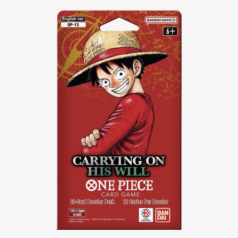 OP-13 Carrying On His Will Sleeved Booster Pack (English)