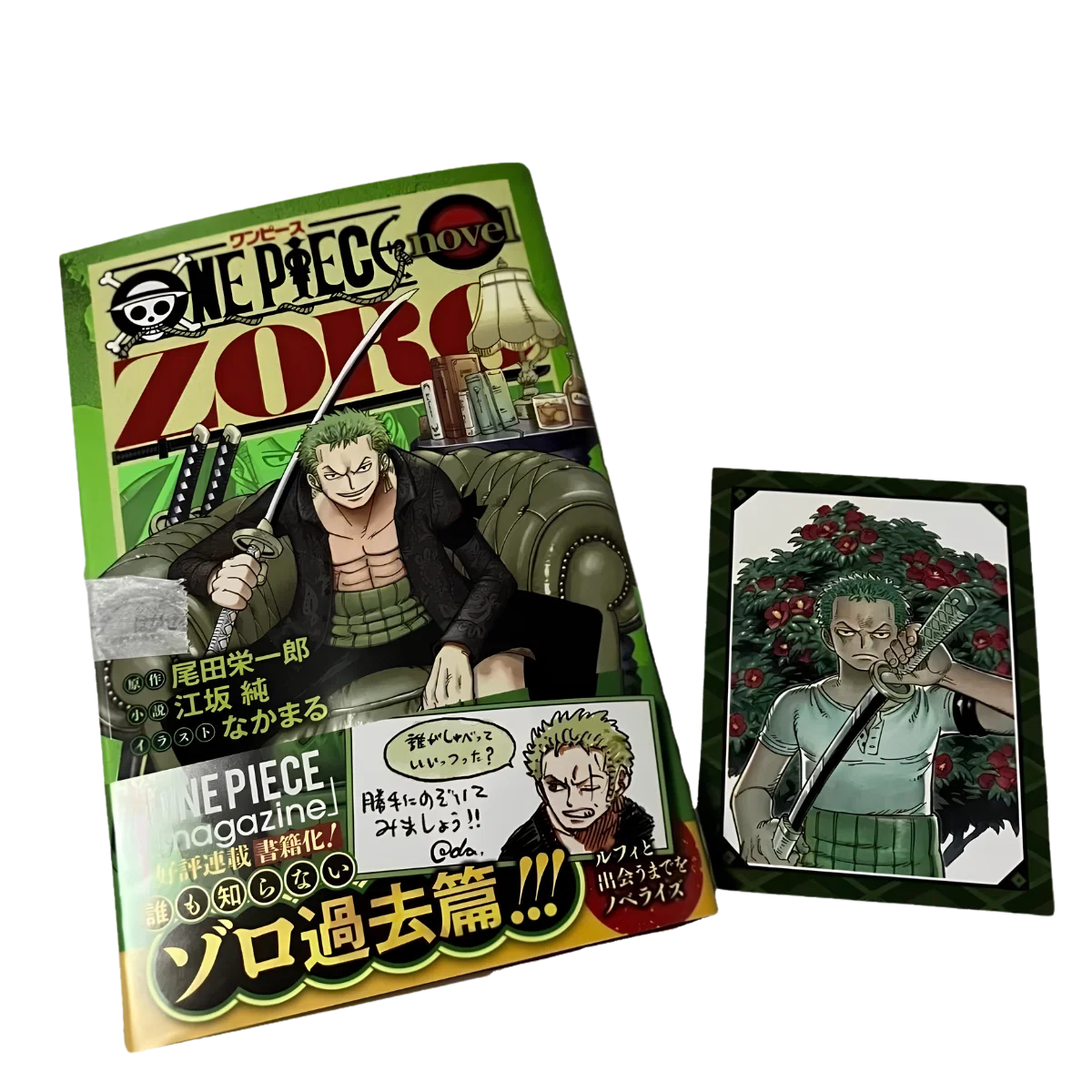 One Piece Zoro Novel with Promo Card