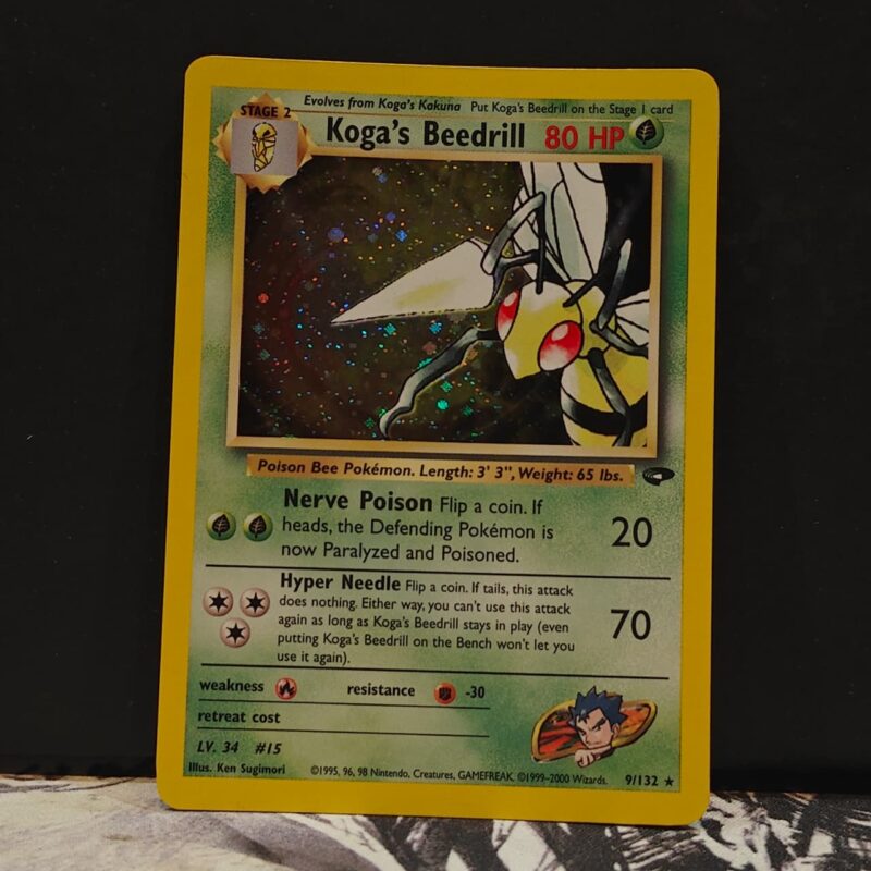Koga's Beedrill  Gym Challenge holo
