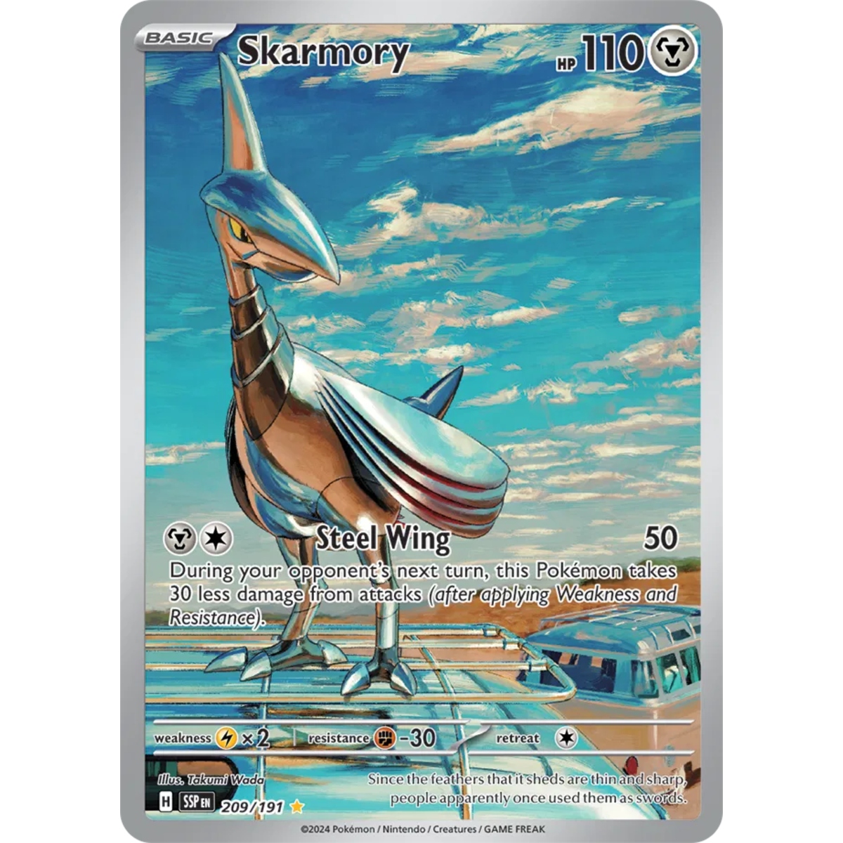 Skarmory
Surging Sparks
Illustration Rare
209/191