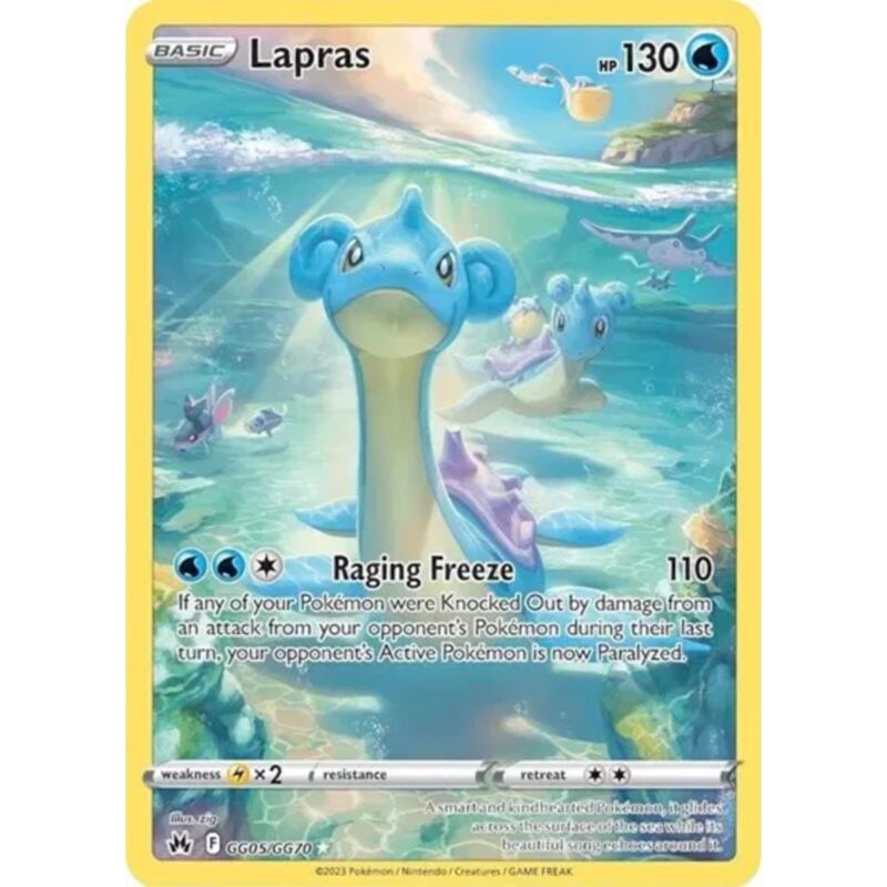 Lapras
Crown Zenith: Galarian Gallery
Ultra Rare
GG05/GG70