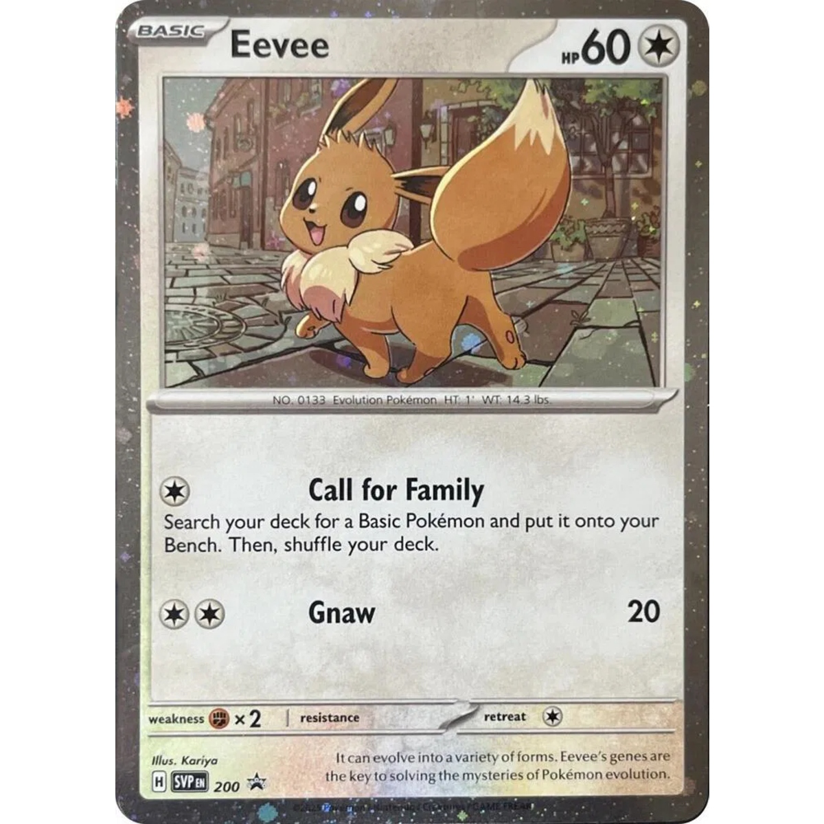 Eevee – 200 (Cosmos Holo)
Scarlet & Violet Promo
Promo
SVP 200
