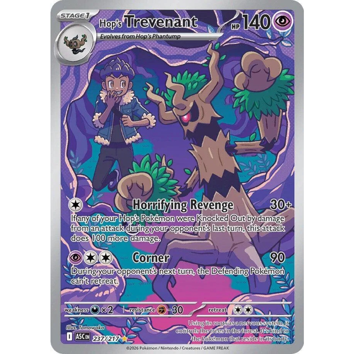 Hop’s Trevenant
Ascended Heroes
Illustration Rare
237/217