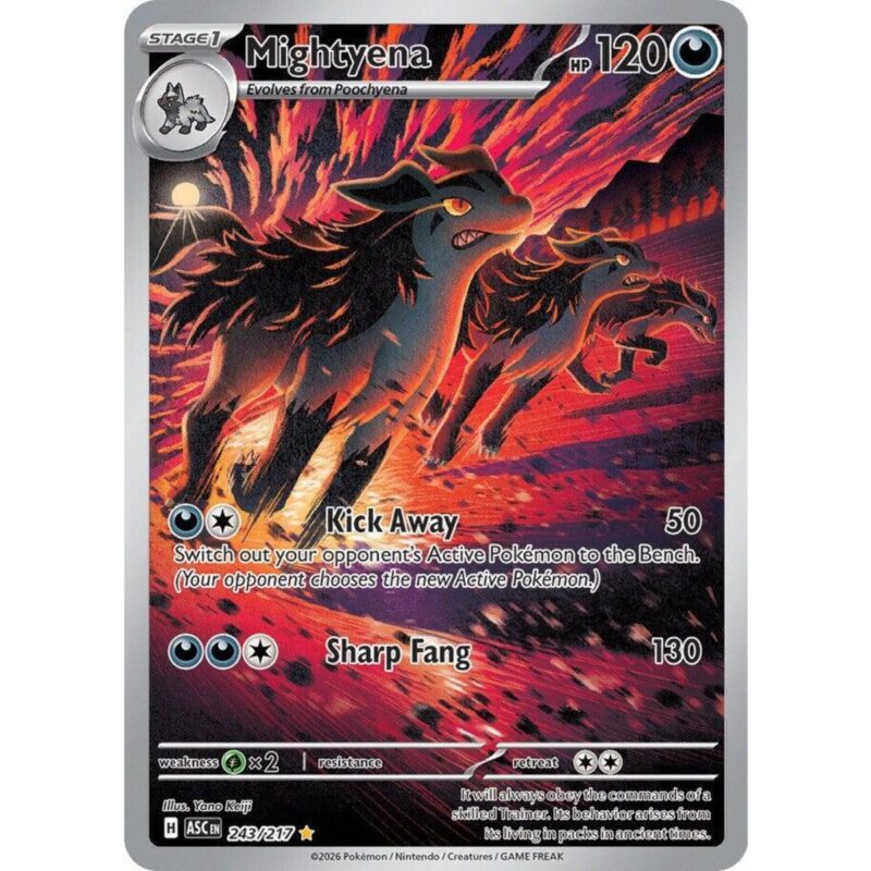 Mightyena
Ascended Heroes
Illustration Rare
243/217