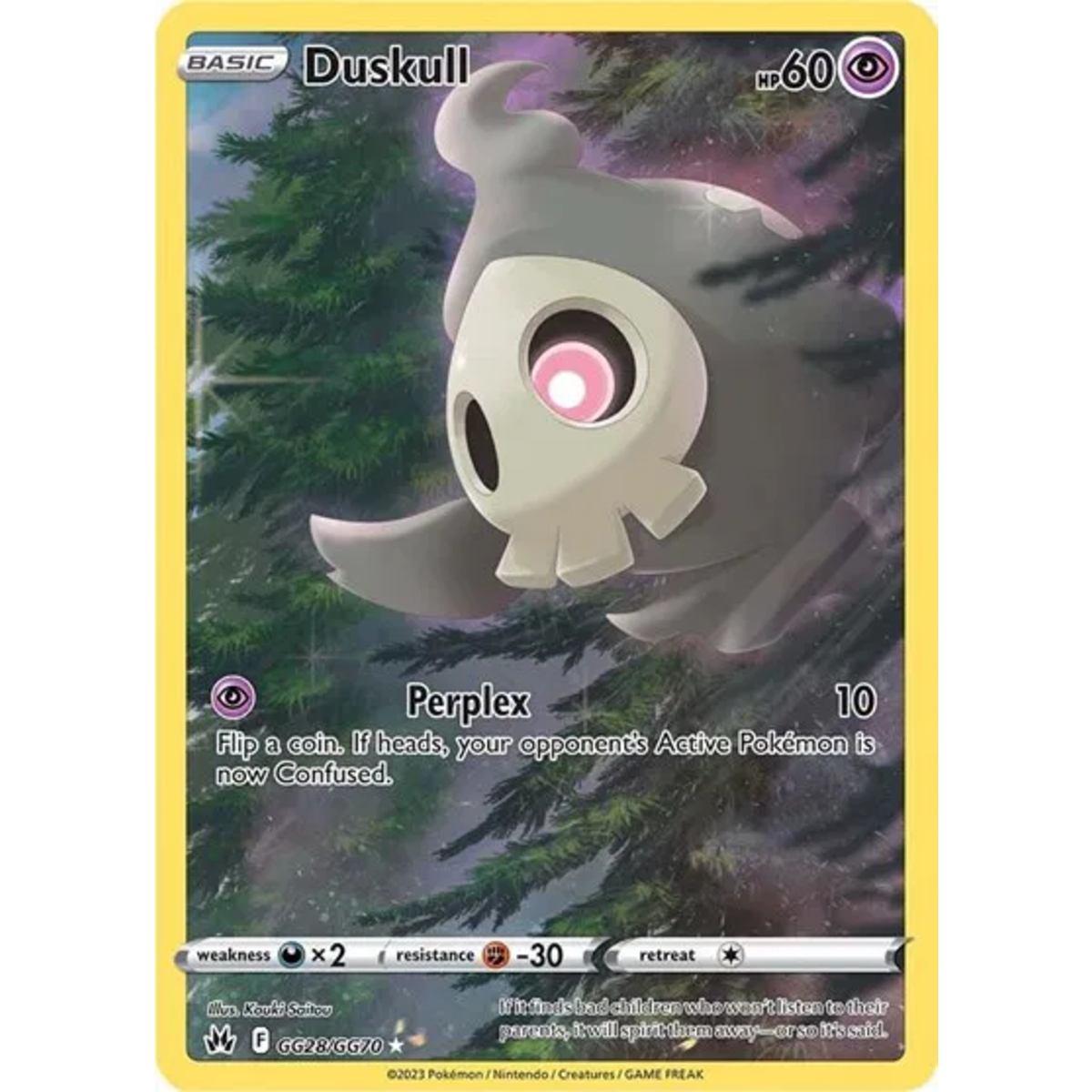 Duskull
Crown Zenith: Galarian Gallery
Holo Rare
GG28/GG70