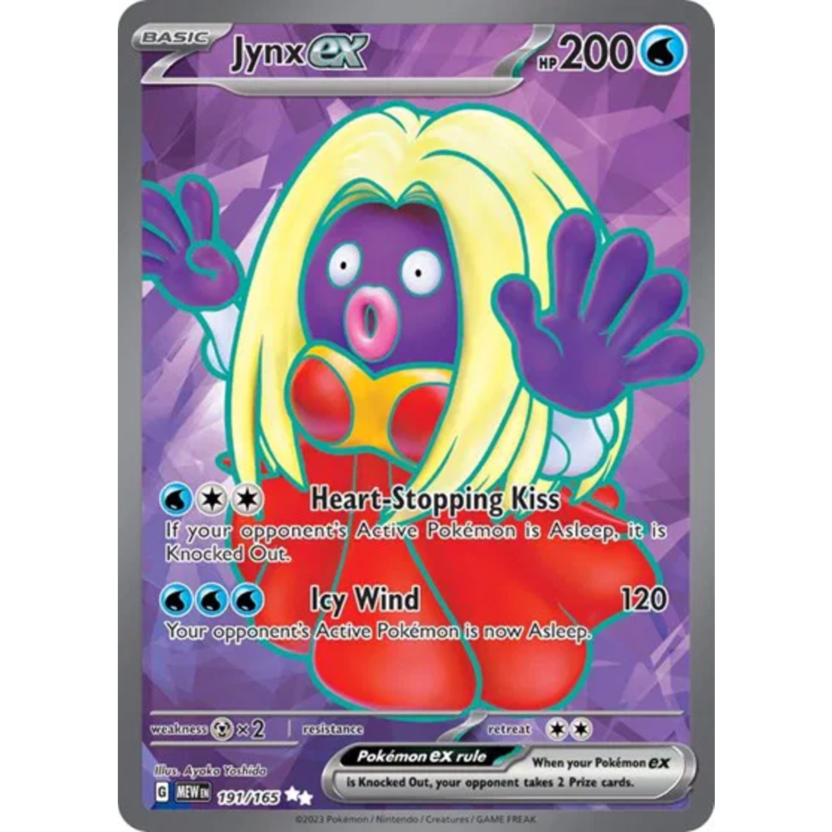 Jynx ex
SV: 151
Ultra Rare
191/165