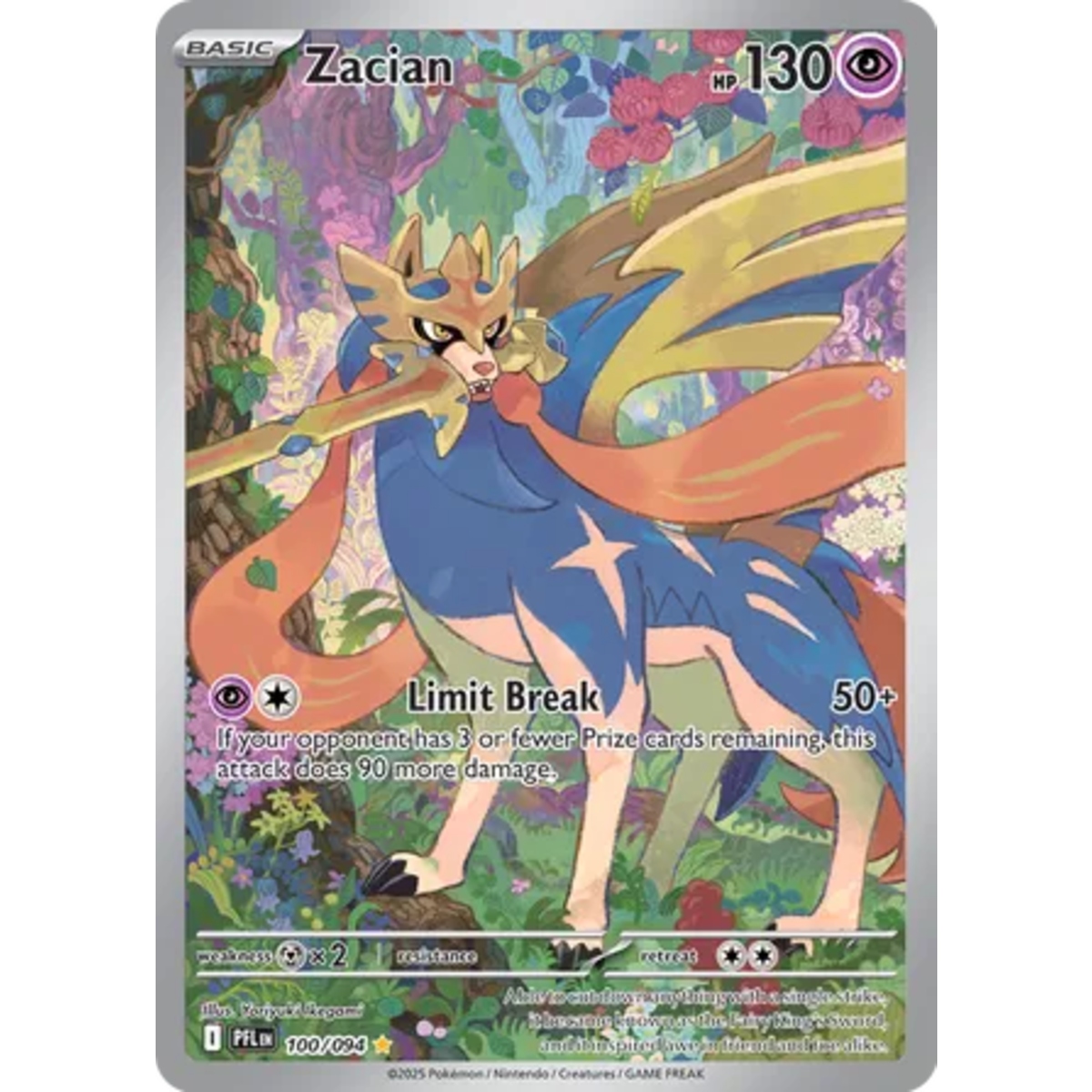 Zacian
Phantasmal Flames
Illustration Rare
100/094