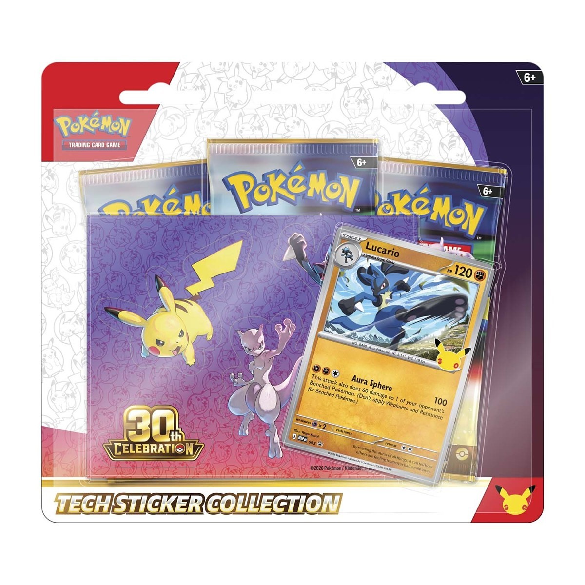 Pokémon 30th Celebration 3-Pack Blister (Lucario)